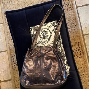 Vintage SAS Made in USA Shimmering Metallic Copper Shoulder Bag